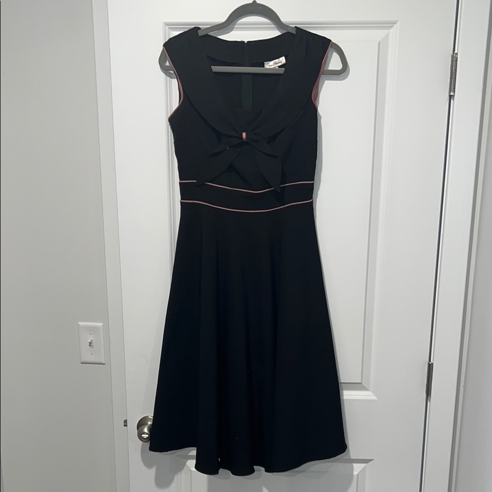Black and Pink Pinup swing dress
